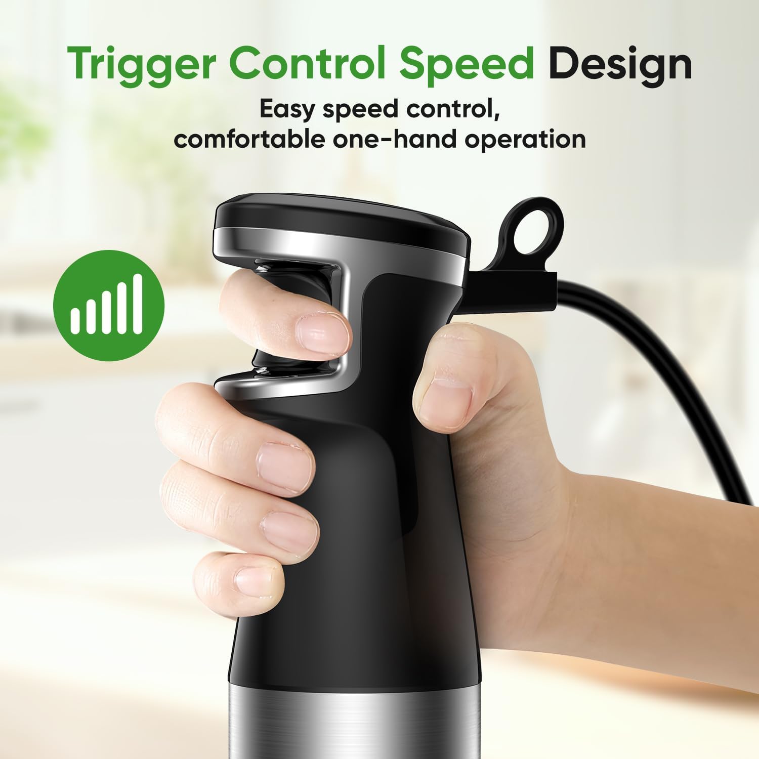 Blender Handheld 1100W 3 in 1 Corded Stick Hand Blenders for Kitchen