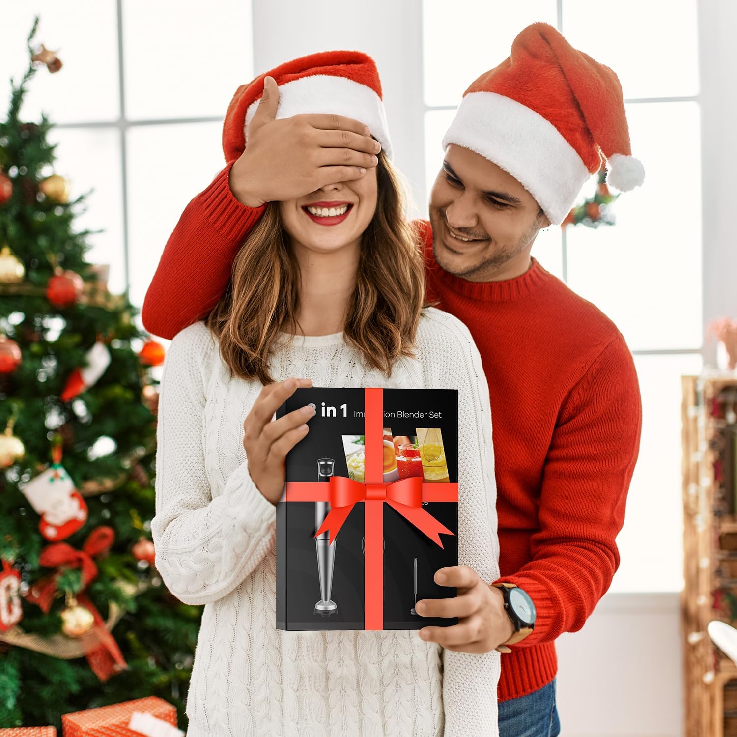 Blender Handheld 1100W 3 in 1 Corded Stick Hand Blenders for Kitchen