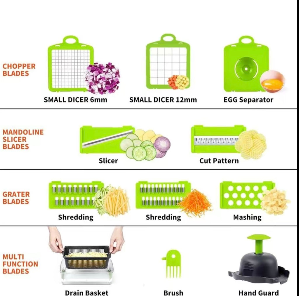 15-in-1 Multifunctional Vegetable Chopper