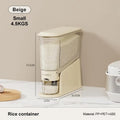 Rice Dispenser 22lb, Slim Rice Storage Container for Small Spaces